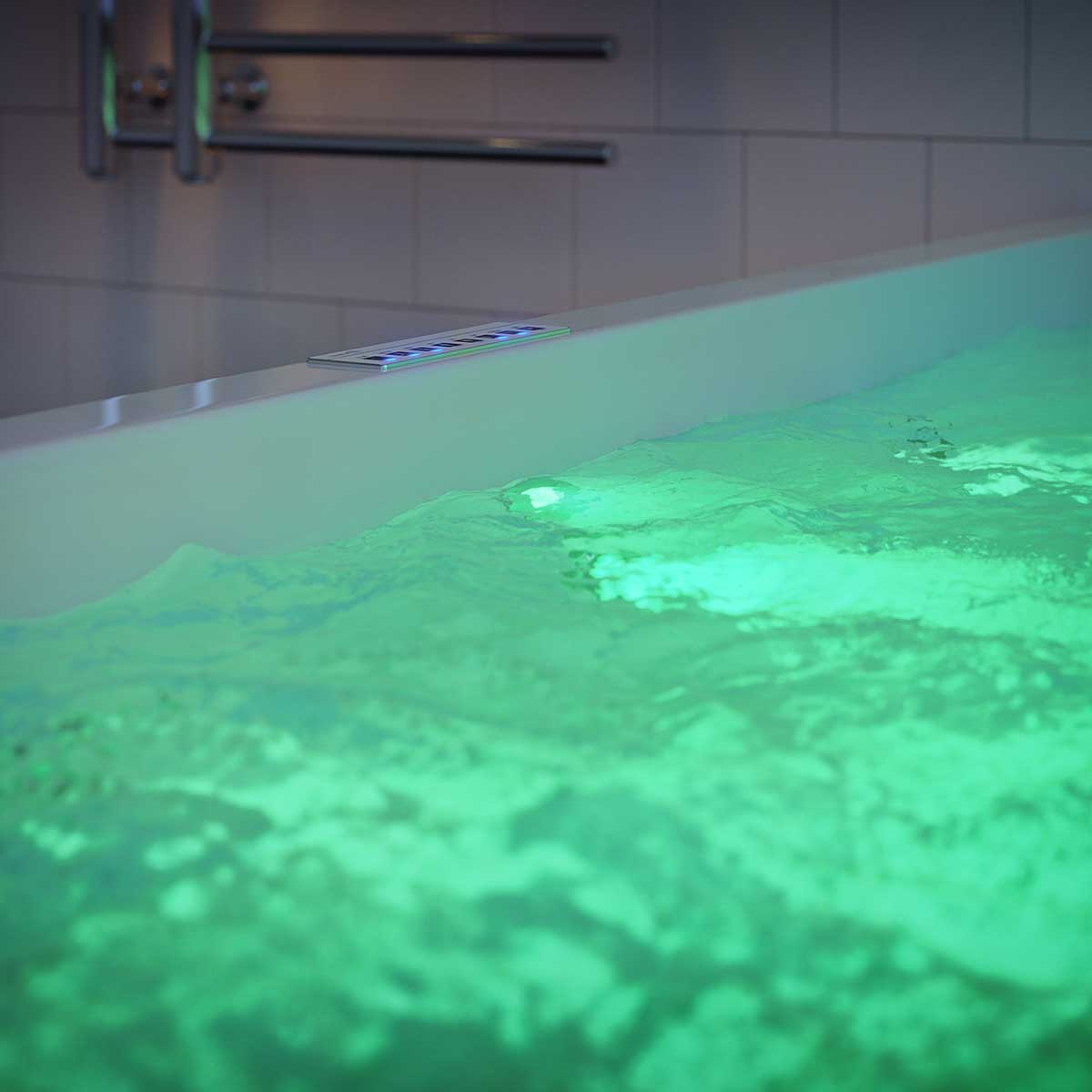 Massagesystem 2 + Underhållsvärmare 3,0kW + Led-belysning