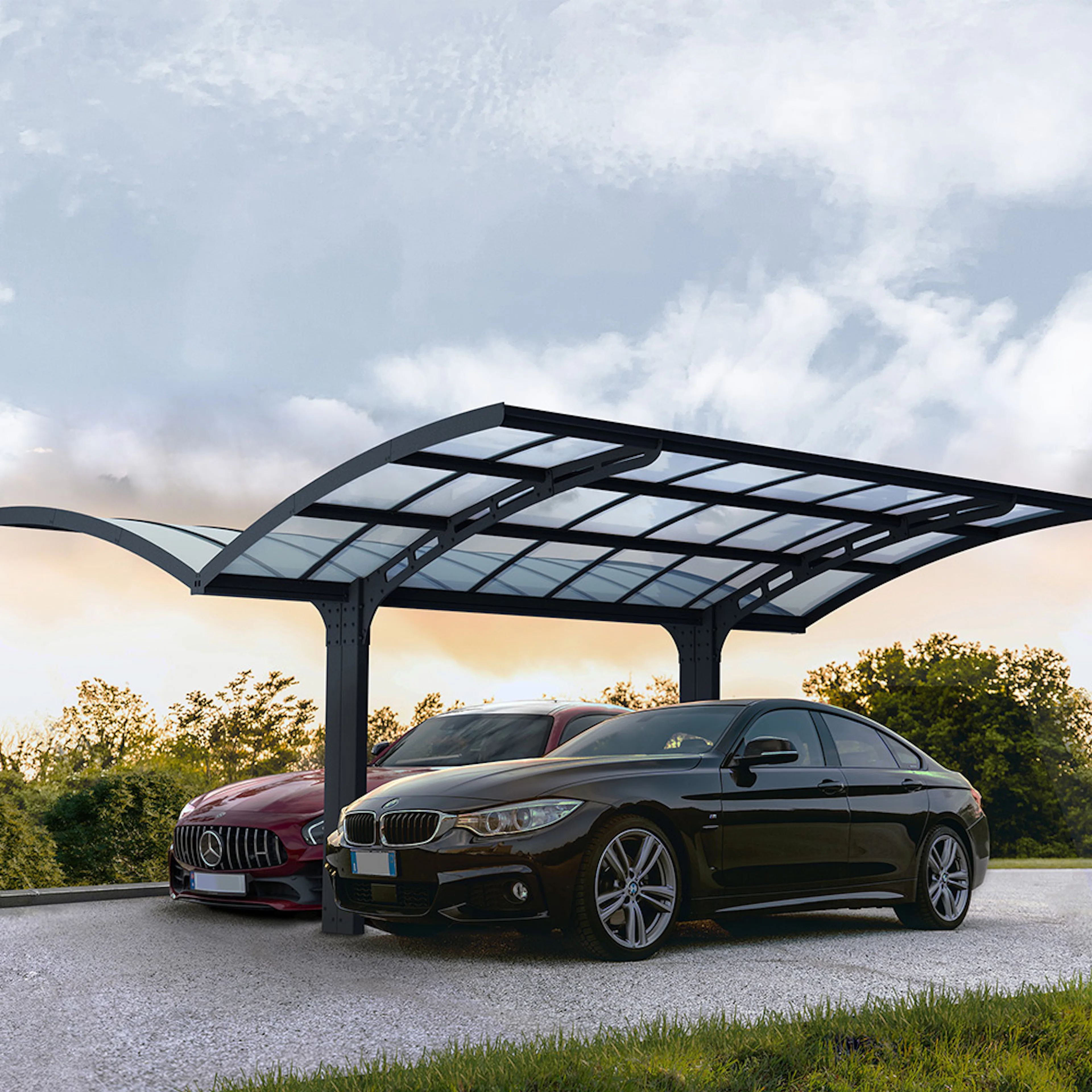Dubbel Carport Canopia by Palram Arizona Breeze Carport I Metall 6x5 m