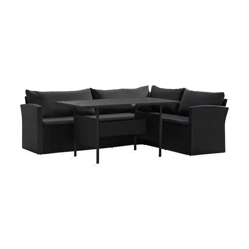 Loungegrupp Comfort Garden James Light Soffgrupp Utomhus 5-sits med Bordsskiva i Aintwood