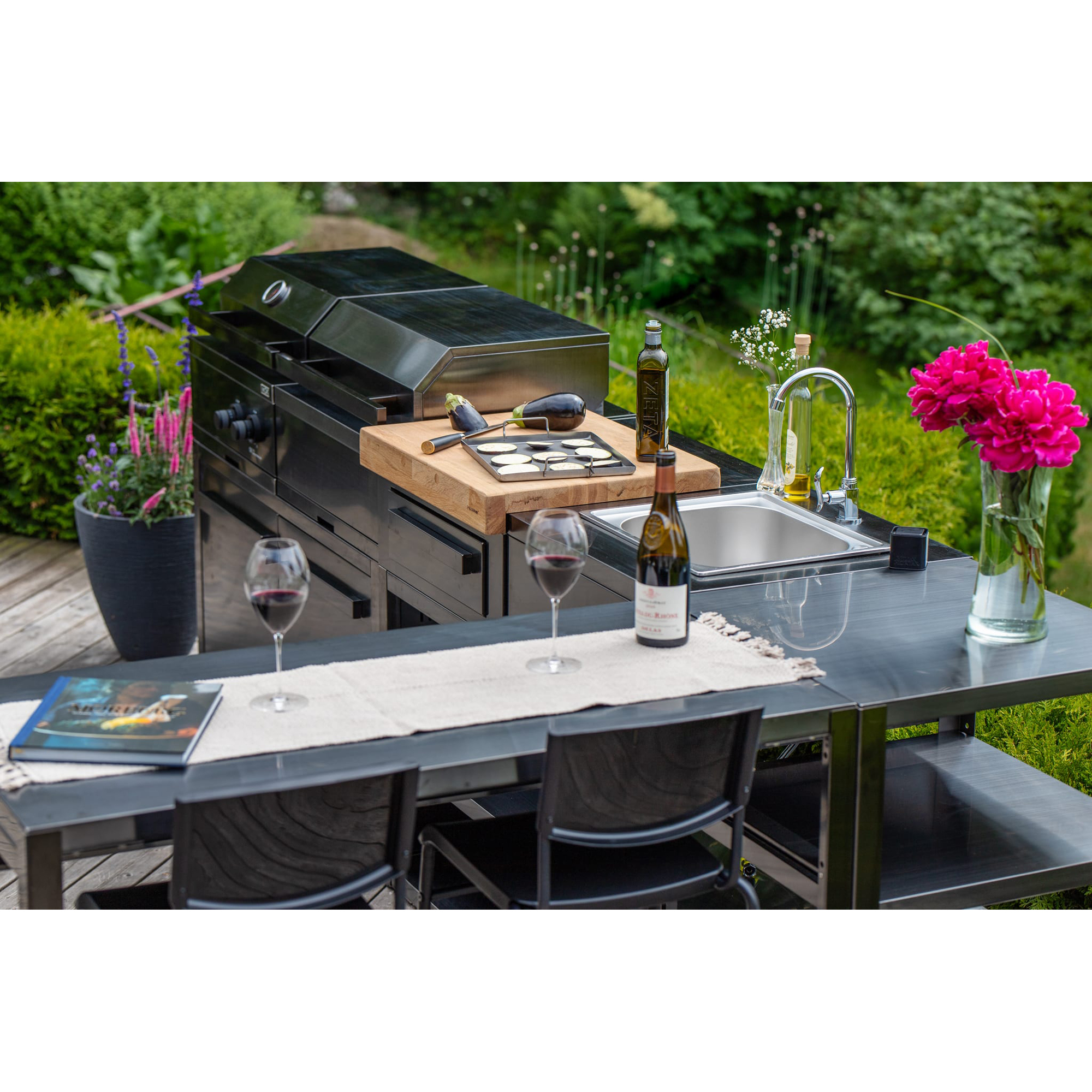 Myoutdoorkitchen - Nordic Line Black - 201SS - Storage modul Svart