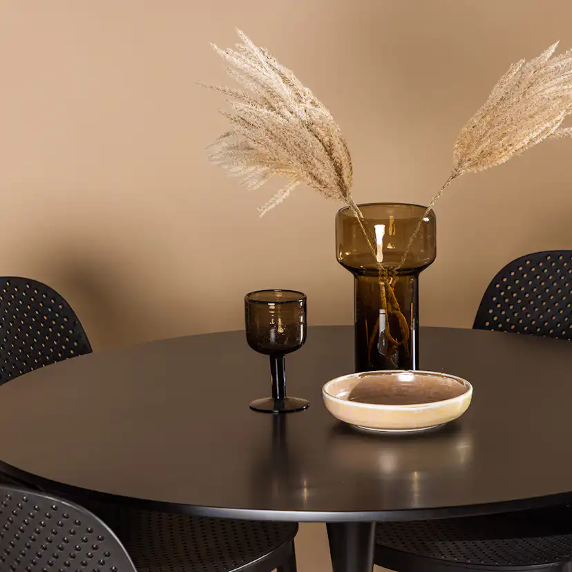 Matgrupp Venture Home Glade Ø 100 cm med 4 Baltimore Stolar