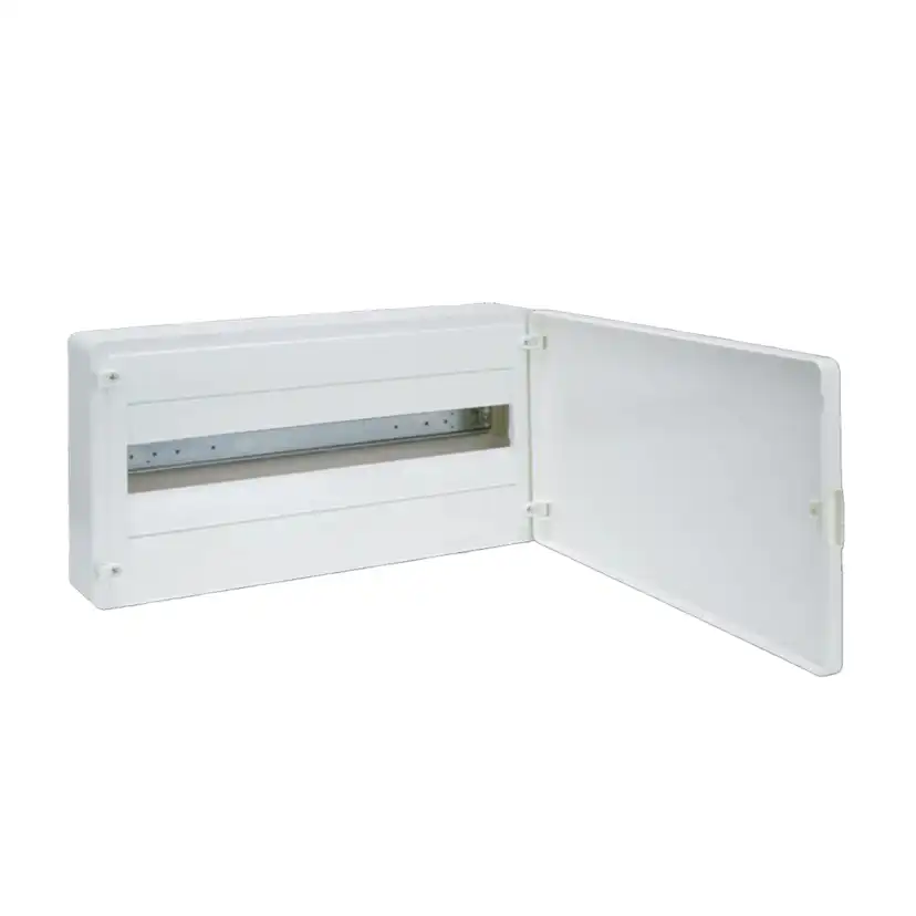 Plastkapsling Hager Golf 1 Rad 22 Moduler Utanpåliggande med Vit Dörr IP40