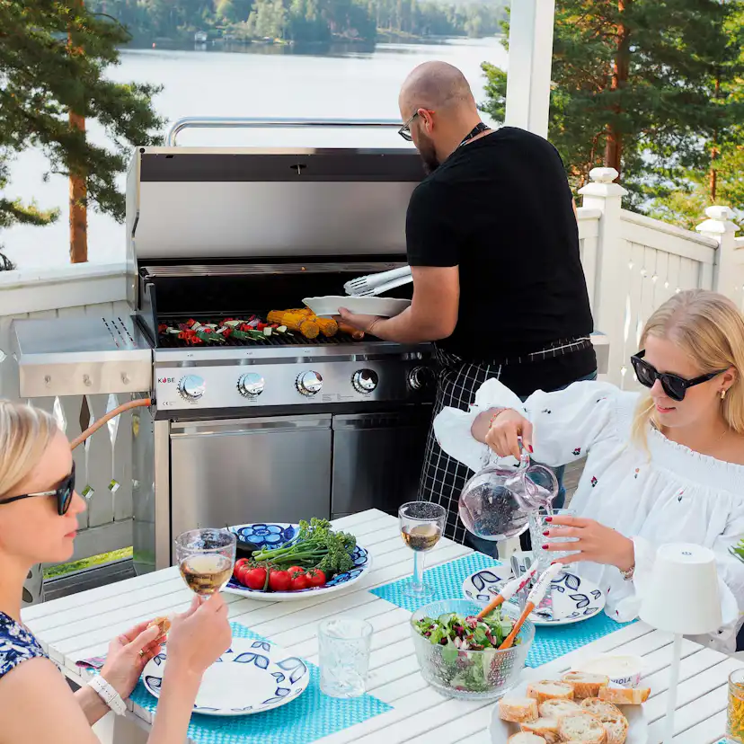 Gasolgrill Kobe Premium 6+1 RST PRE Grå
