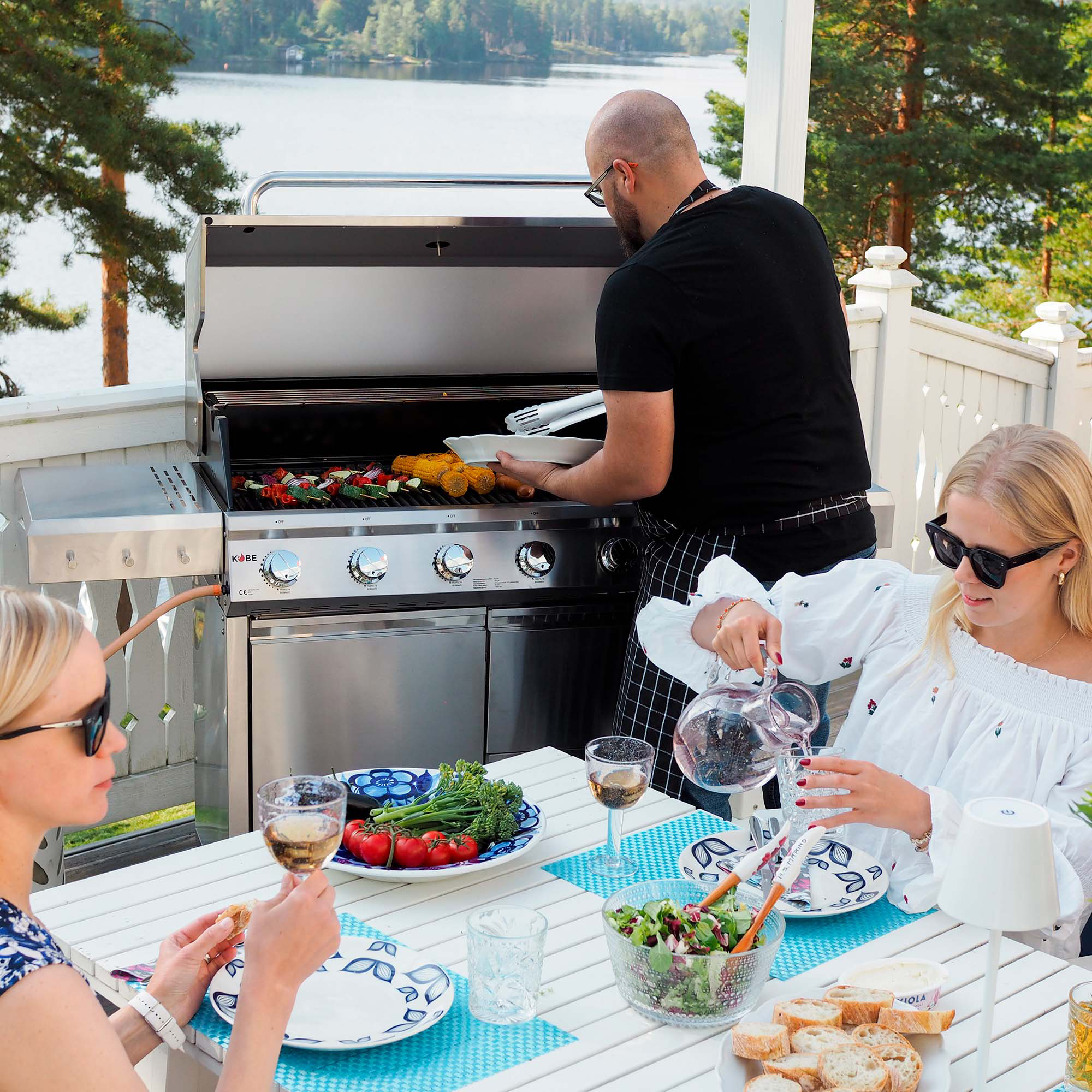 Gasolgrill Kobe Premium 6+1 RST PRE Grå
