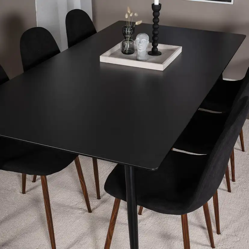 Matgrupp Venture Home Silvia med 6 Pobbie Stolar Polyestertyg