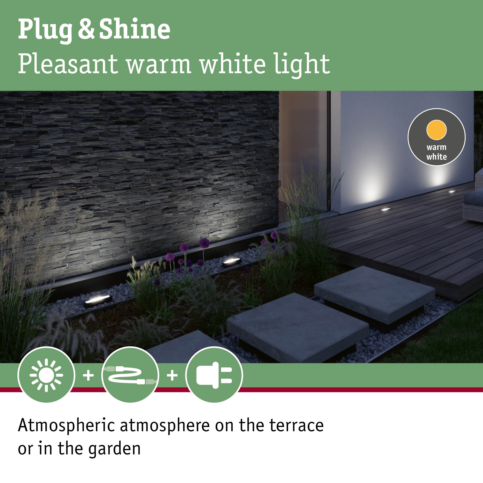 LED Infälld Marksbelysning Paulmann Wallwasher Ito Plug & Shine IP67