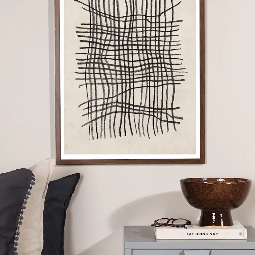 Posters Venture Home Linework Beige/svart