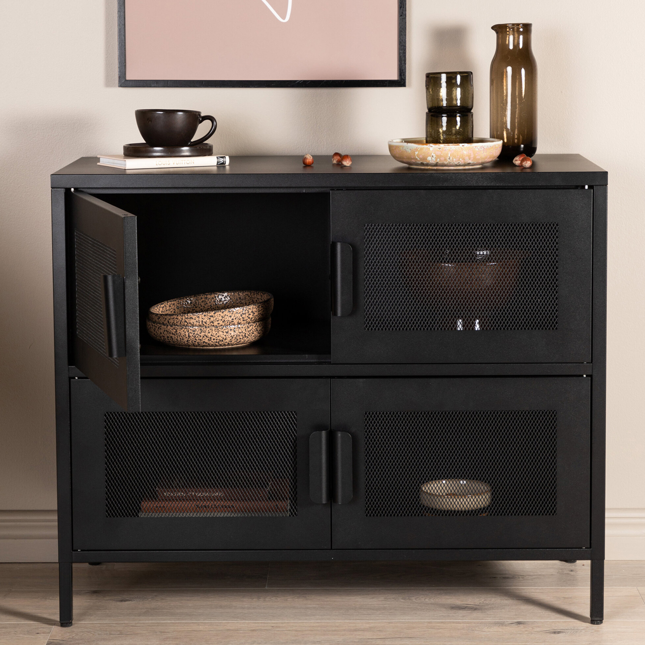 Nett Cabinet - Black Svart