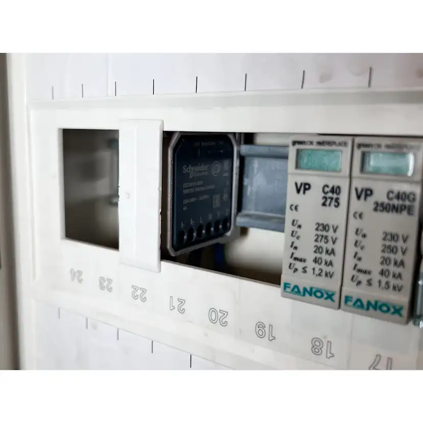DIN-fäste Winther Dimmer Grön Wiser