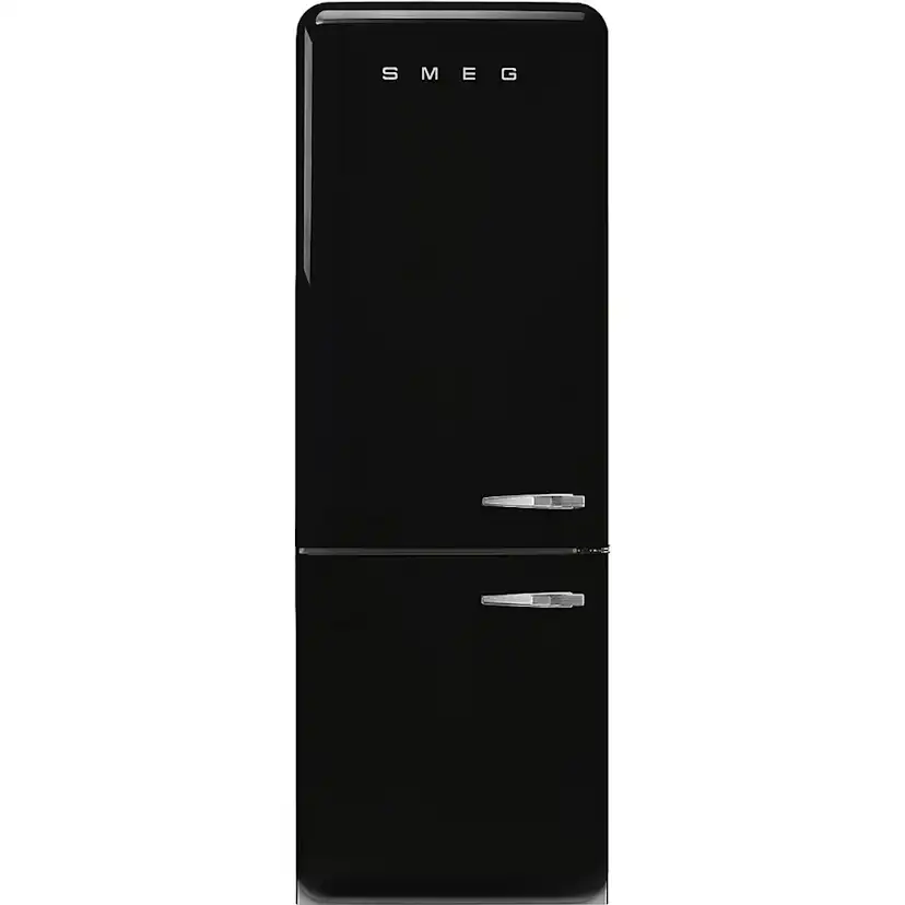 Fristående Kyl/Frys Smeg FAB38LBL6 50s Style Svart Vänsterhängd med No Frost