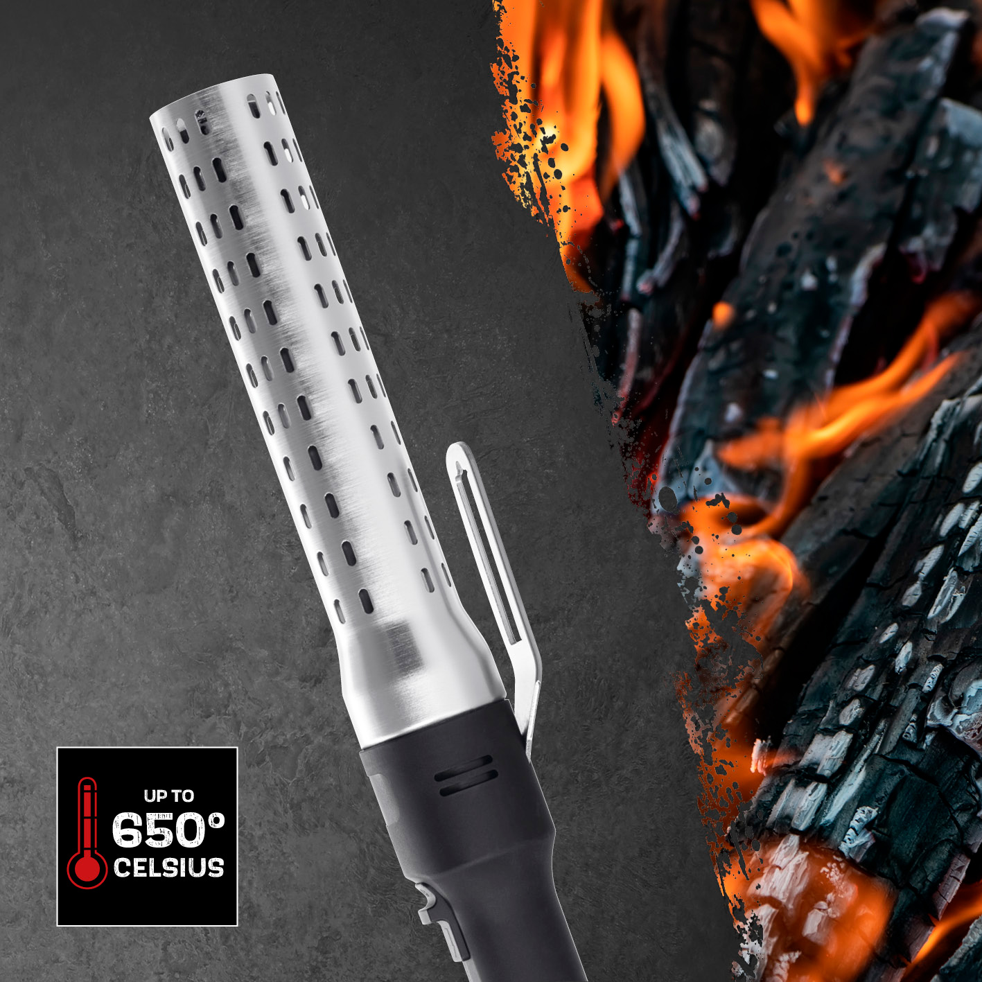 Elektrisk Grilltändare Landmann 2000W för Kol, Briketter & Ved