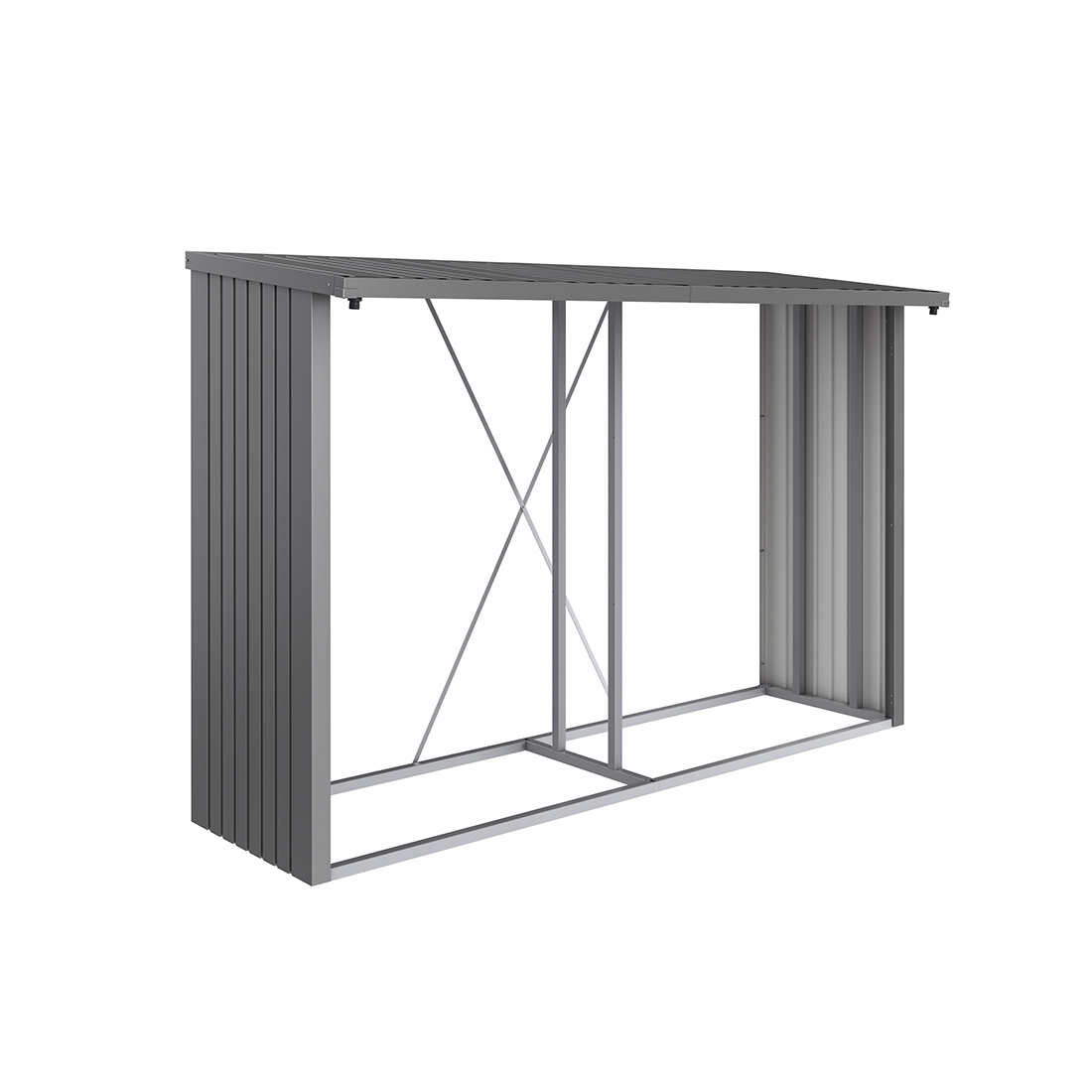 Vedförråd Biohort Woodstock 300 Metallic Kvartsgrå