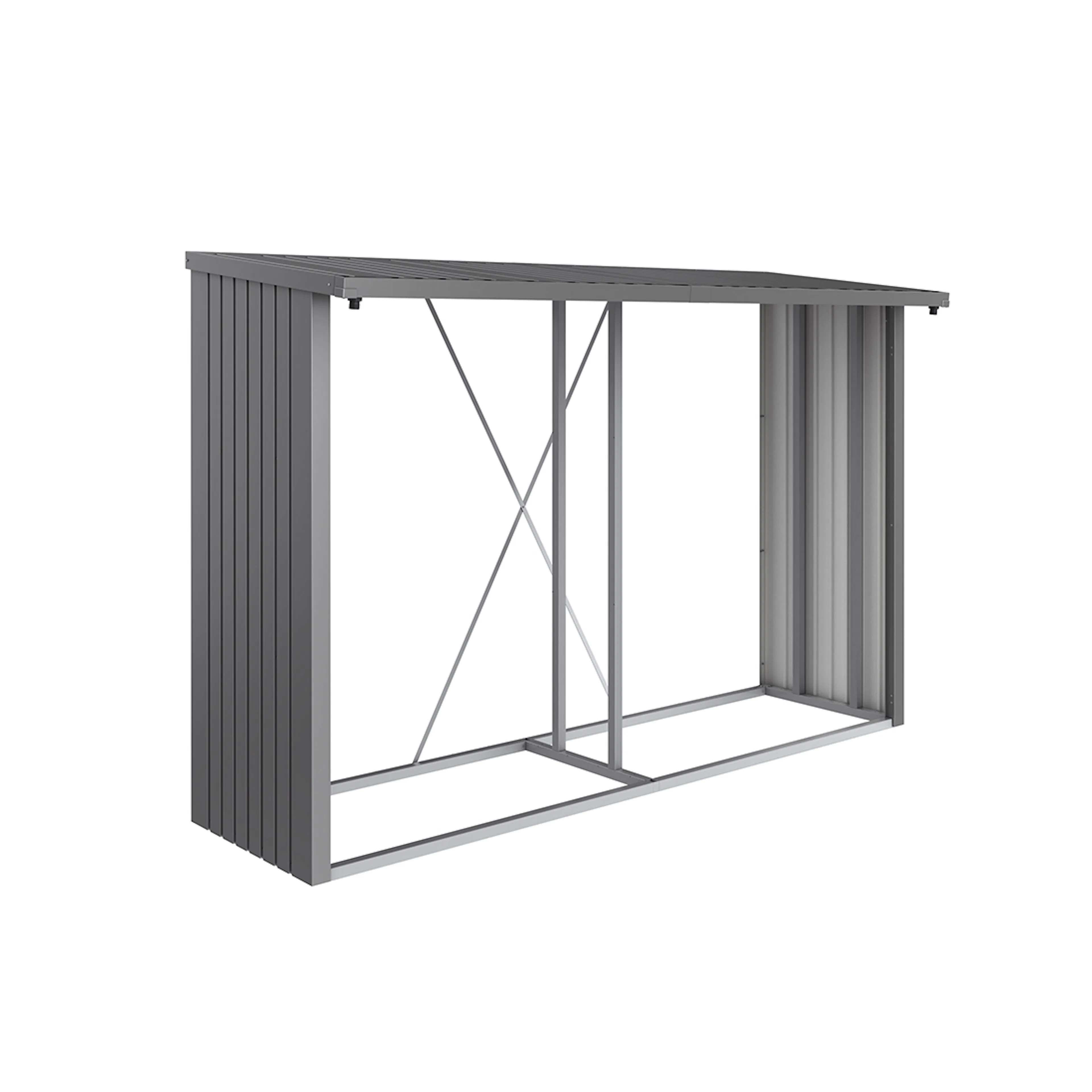 Vedförråd Biohort Woodstock 300 Metallic Kvartsgrå