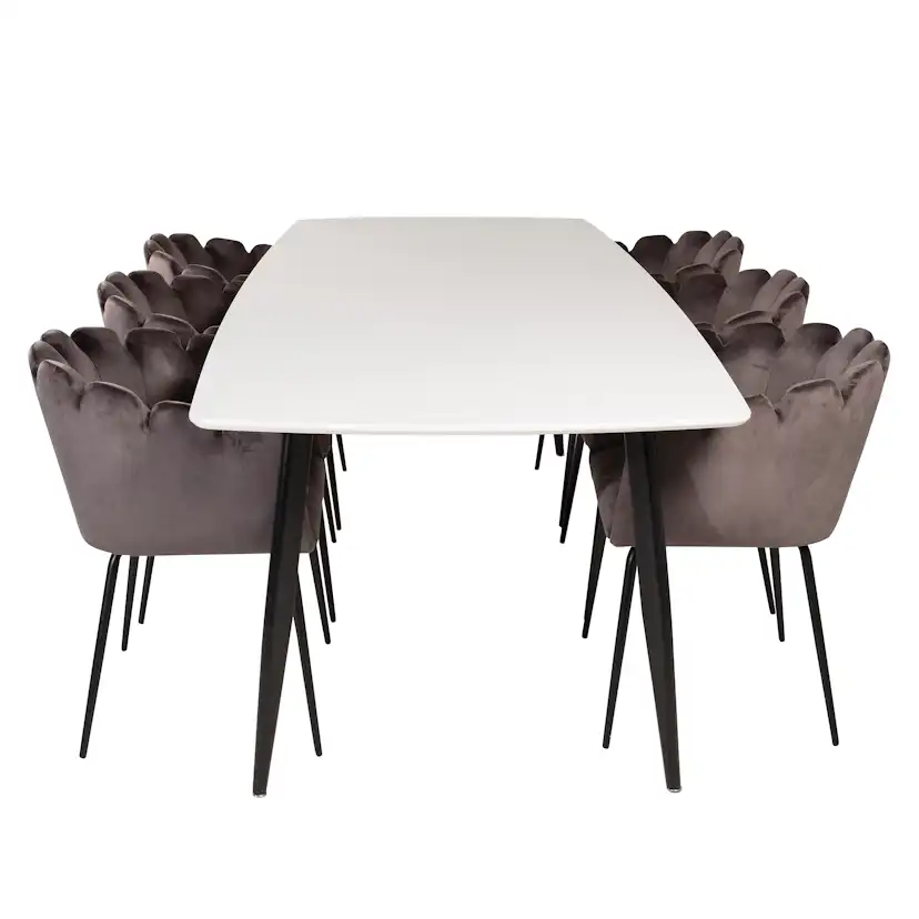 Matgrupp furniture/fashion Poker med 6 Limhamn Stolar