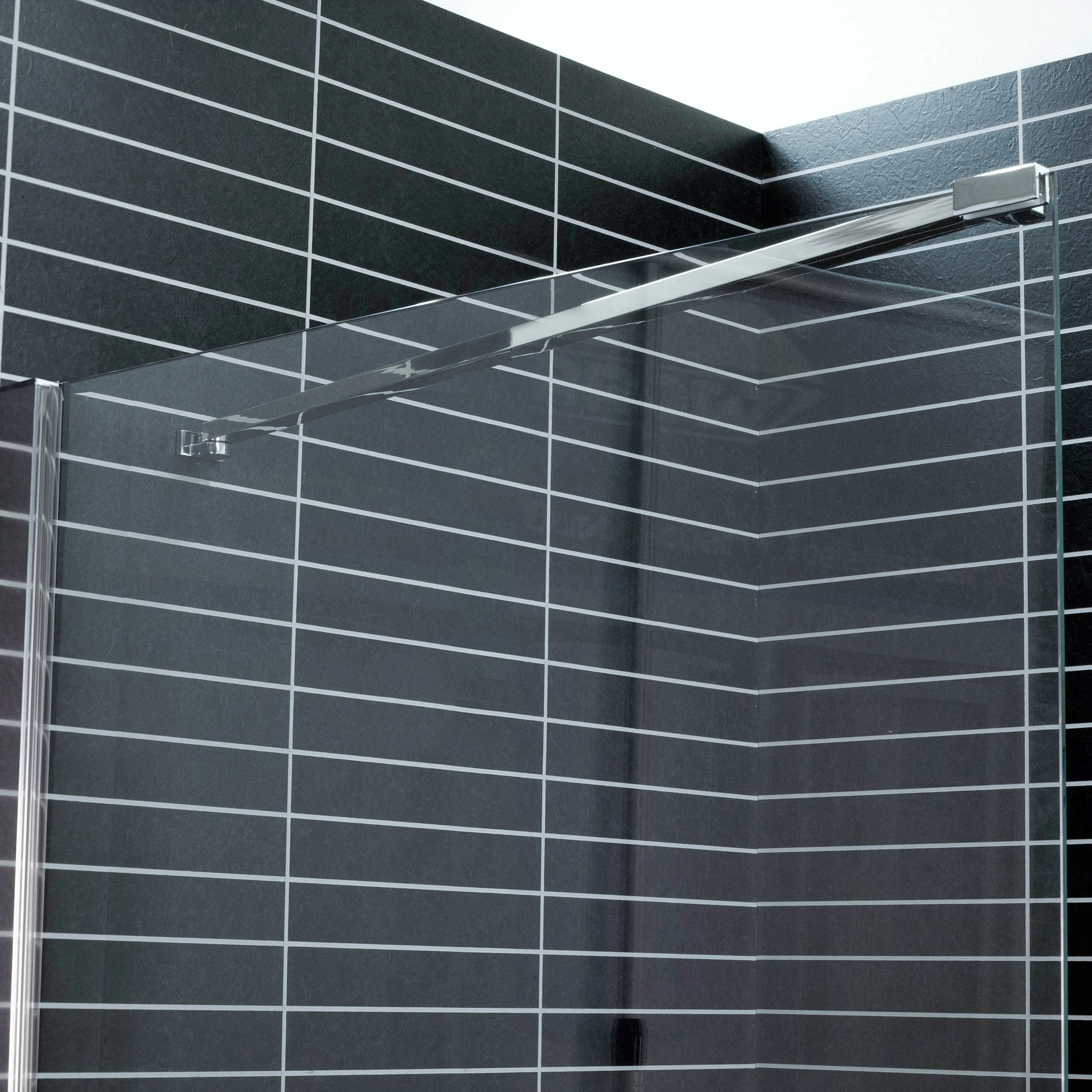 Duschvägg Arrow Wall Delvis Frostat Glas