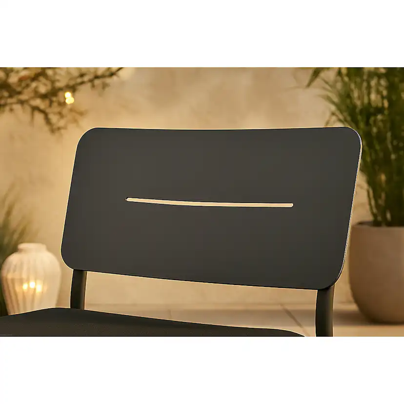 Lina lounge Chair - Black / Black Cushion Svart