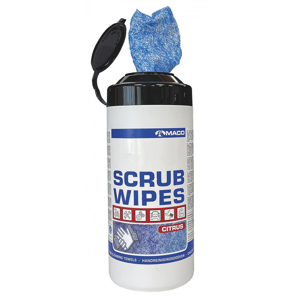 Rengöringsduk Maco Scrub Wipes Citrus Blå 50st