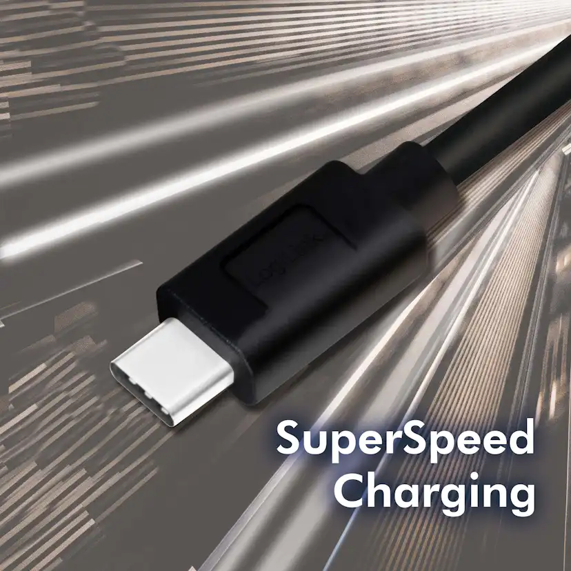 USB-C-kabel LogiLink USB 3.2 Gen1 15W 0,15 m
