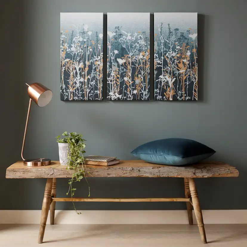 Tavla Art for the Home 3 Delar Blommor