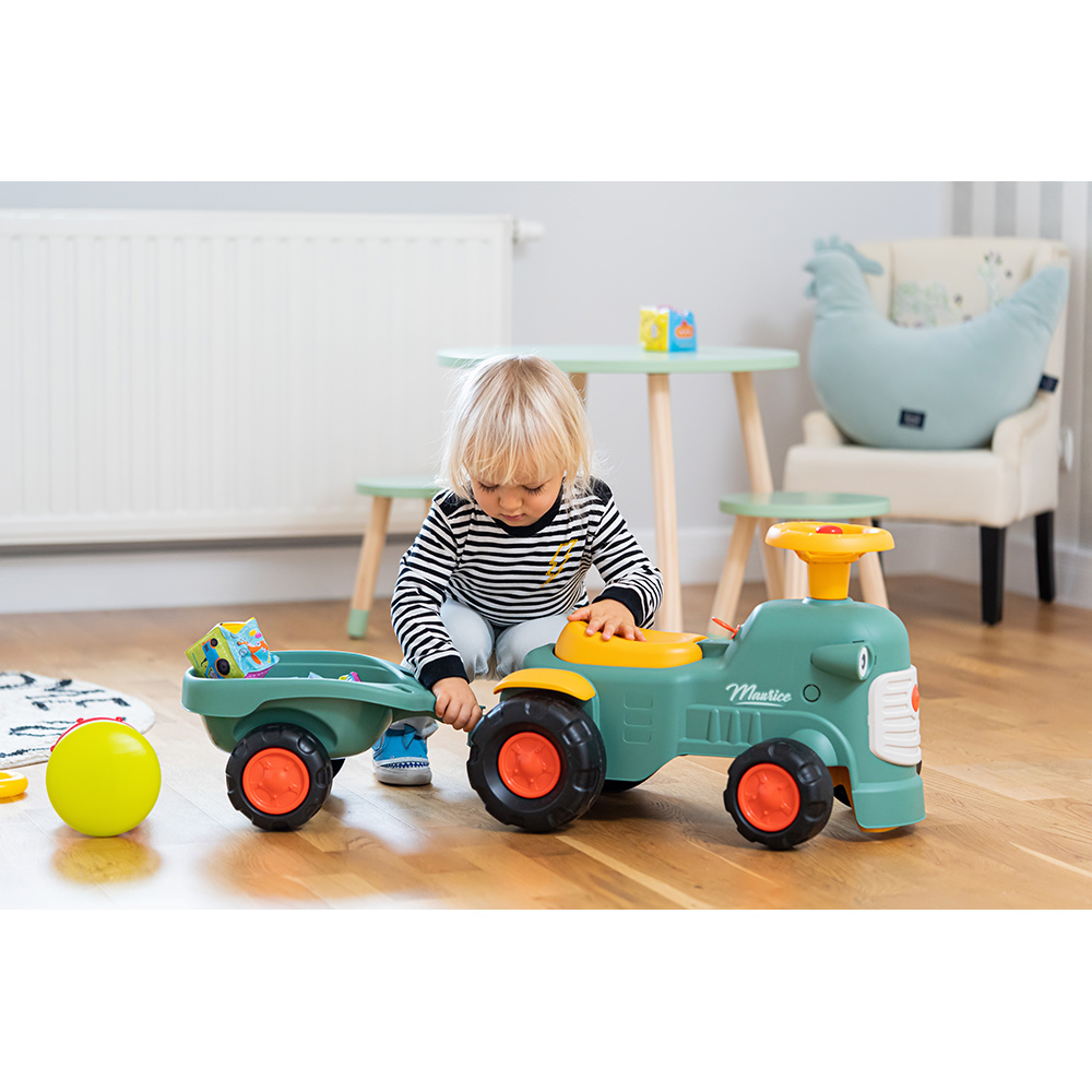 Traktor Falk Maurice Med Ratt, Tuta & Släp