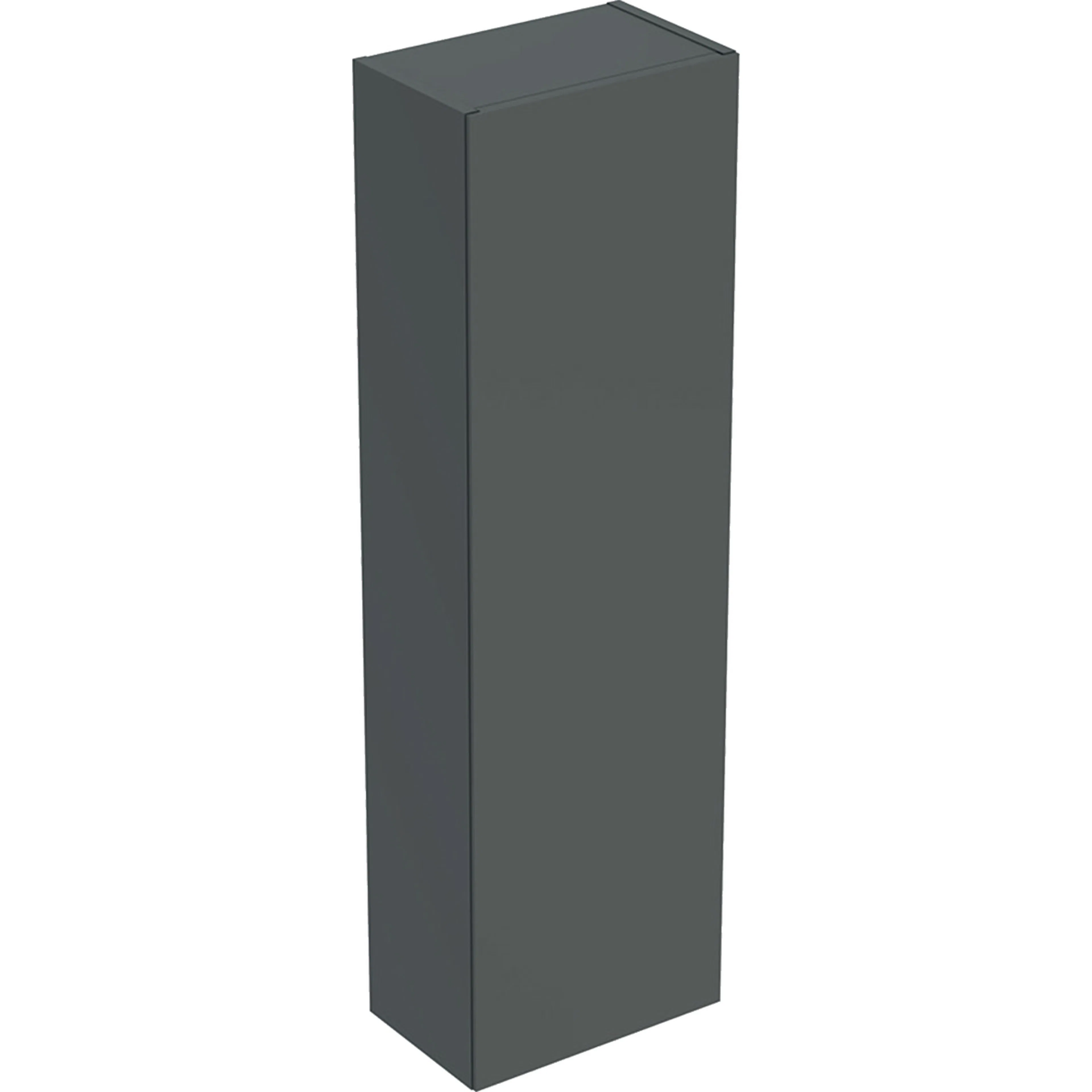 Ifö Elegant mellanhögt skåp med en dörr: B=33cm, H=110.5cm, Mörkgrå