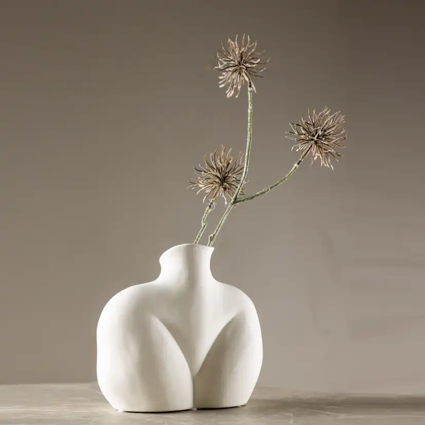 Harvey Vase - Offwhite - 17*10*15Hcm Vit