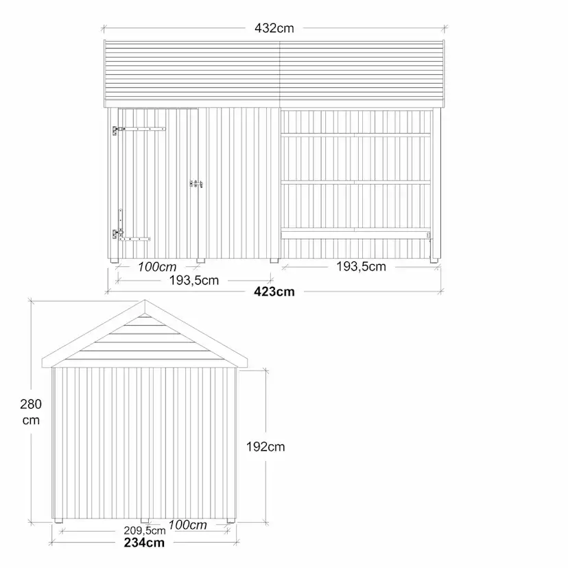 Trädgårdshus PLUS Multi 10 m2 169582