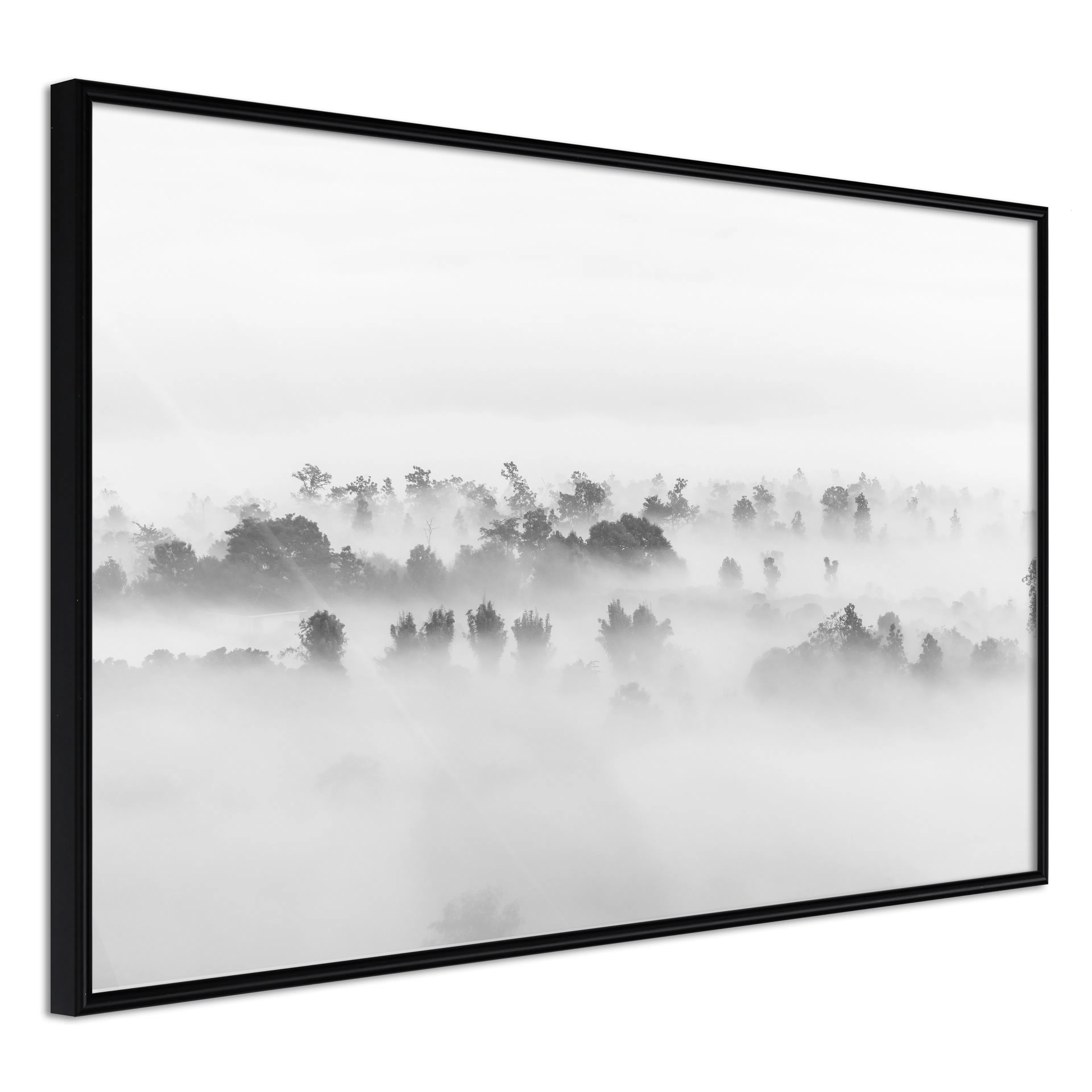 Affisch - Thick Fog [Poster] 60x40 Svart ram, 60x40 cm