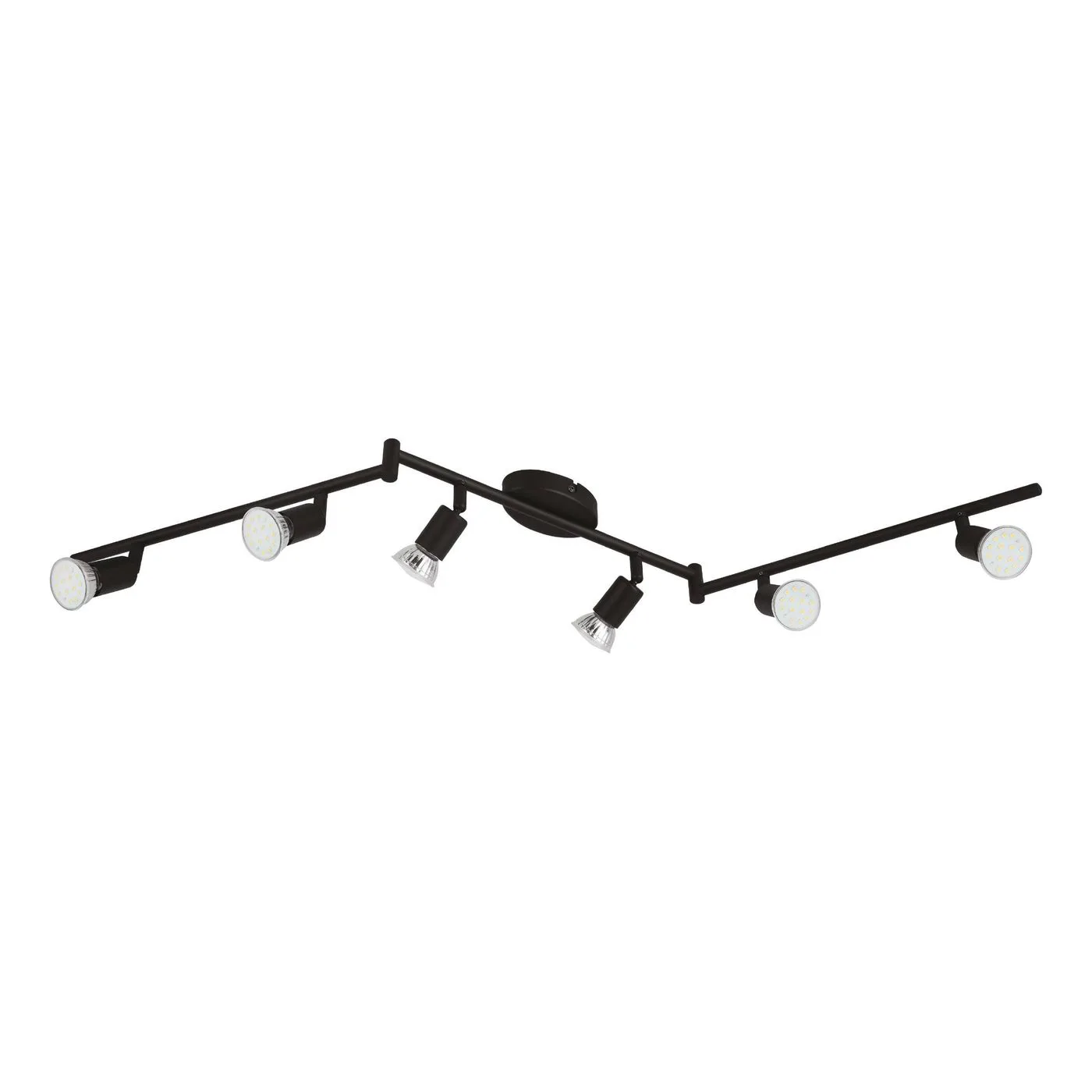 Spotlight Eglo Buzz-Led med 6 Lampor Svart