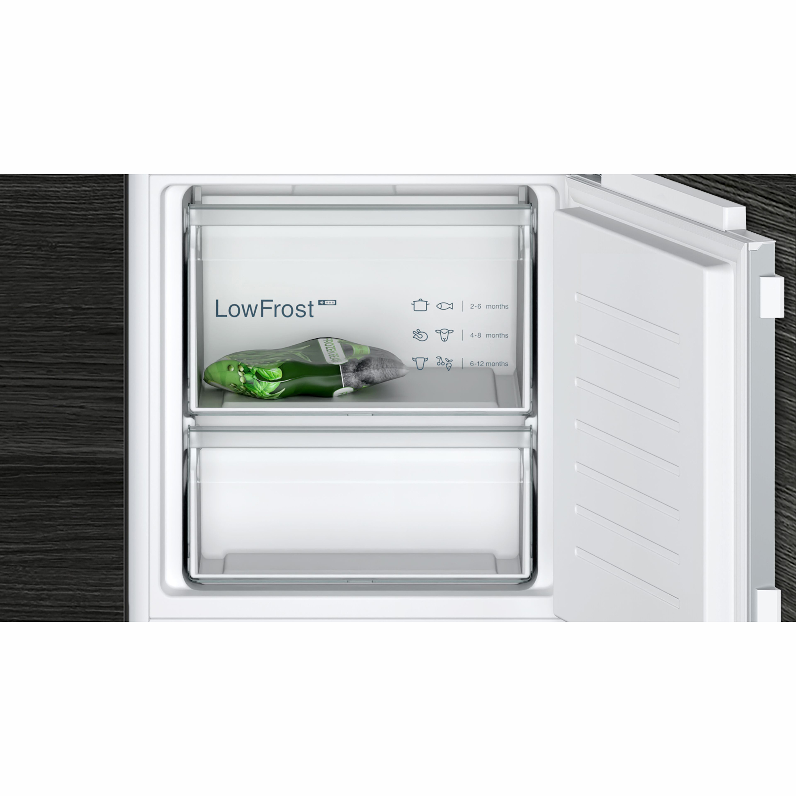 Integrerad Kyl/Frys Siemens KI87VVFE1 med HyperFresh och LED-belysning