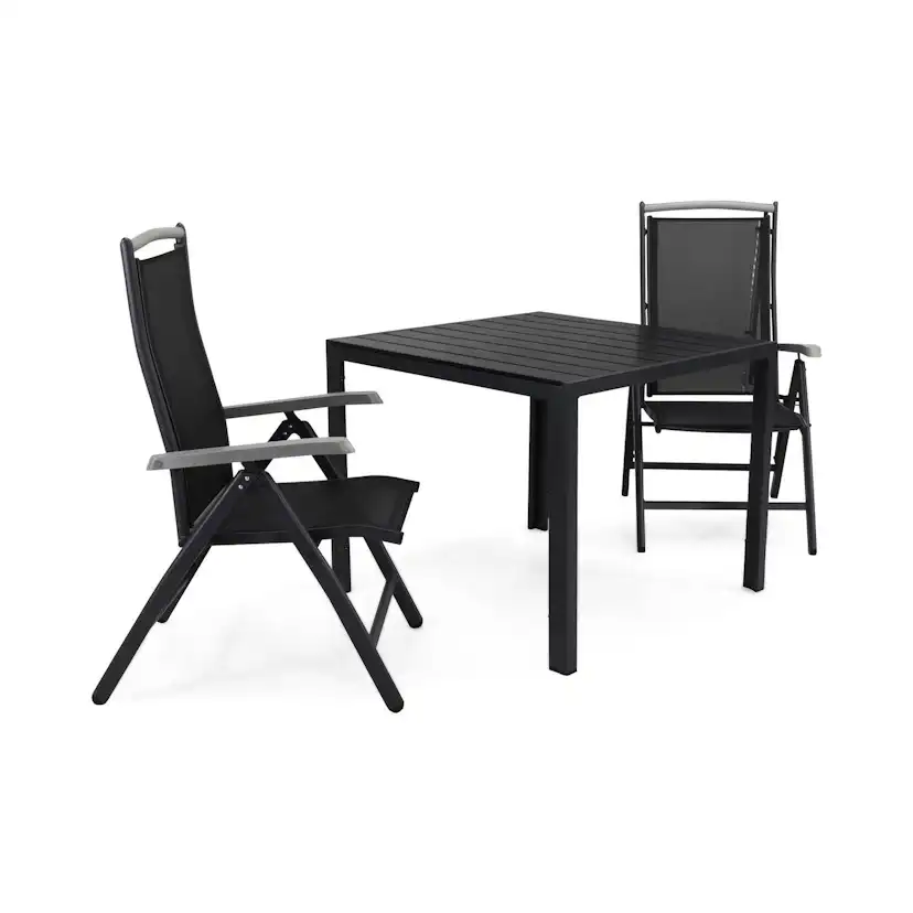 Matgrupp Comfort Garden Tunis Matgrupp Utomhus 90 med 2 Monaco Lyx Positionsstol