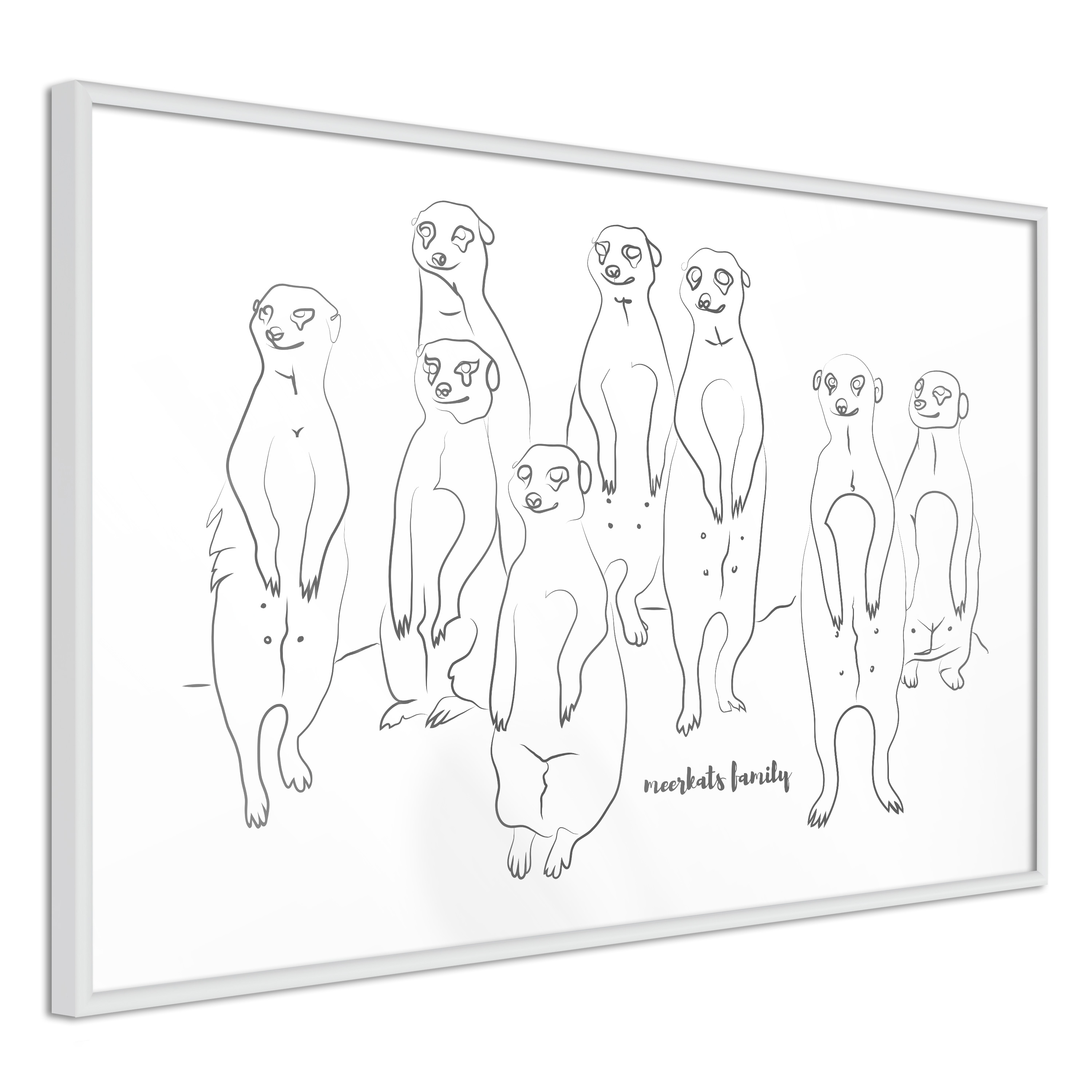 Poster Artgeist Affisch Meerkats Family
