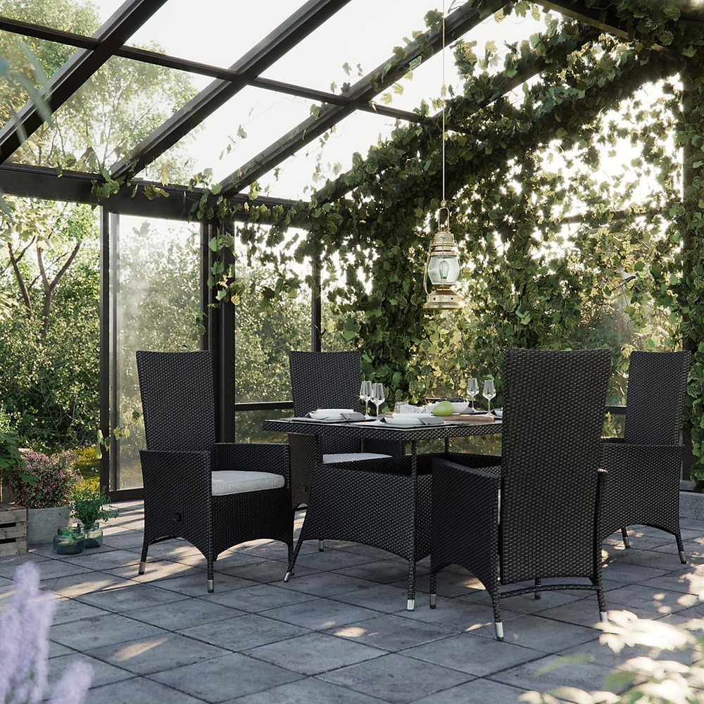 Matgrupp Comfort Garden Thor 140 med 6 Jenny Ställbara Fåtöljer