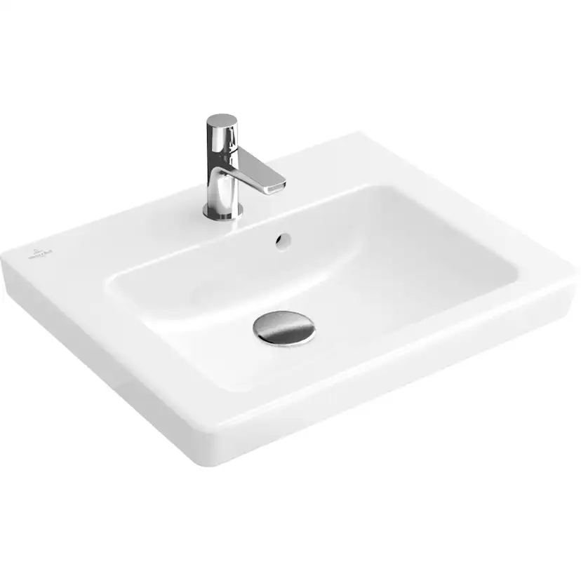 Tvättställ Villeroy & Boch Subway 2.0 Rektangulärt Med Bräddavlopp för Kommoder från Subway 2.0