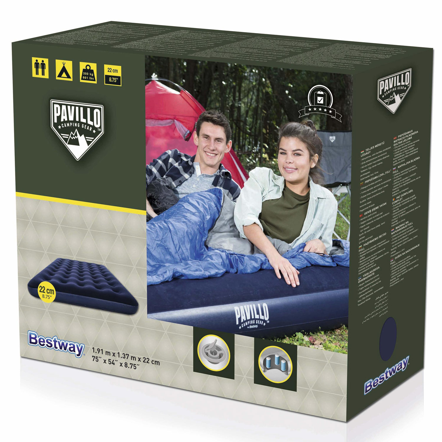 Luftmadrass Bestway Pavillo 191 x 137 x 22 cm