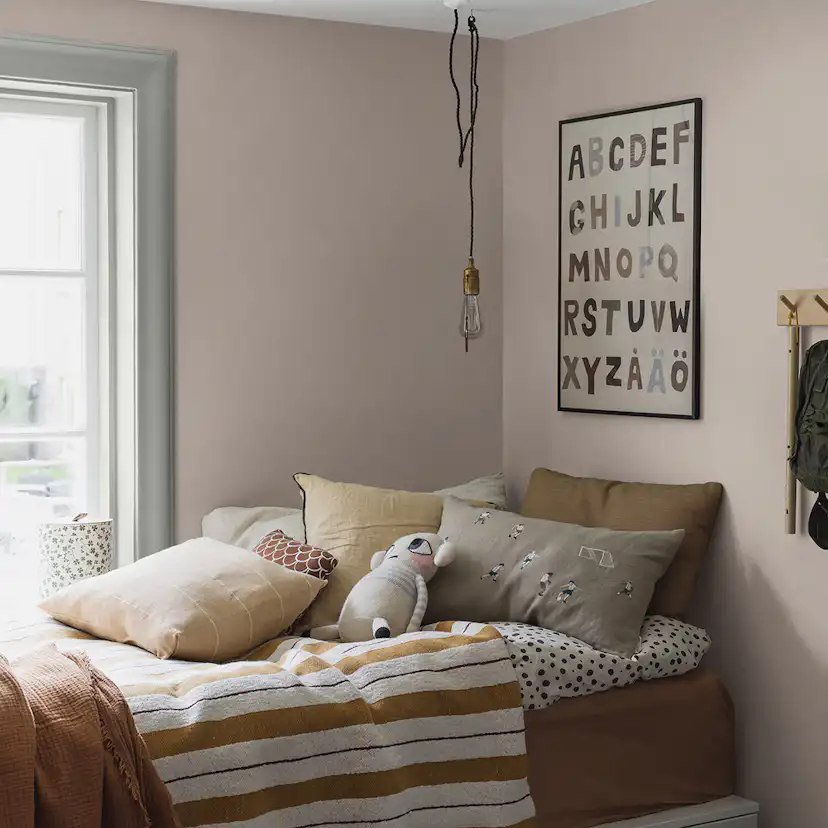 Tapet Boråstapeter Linen Soft Blush 4326 EasyUp, Enfärgad Rosa