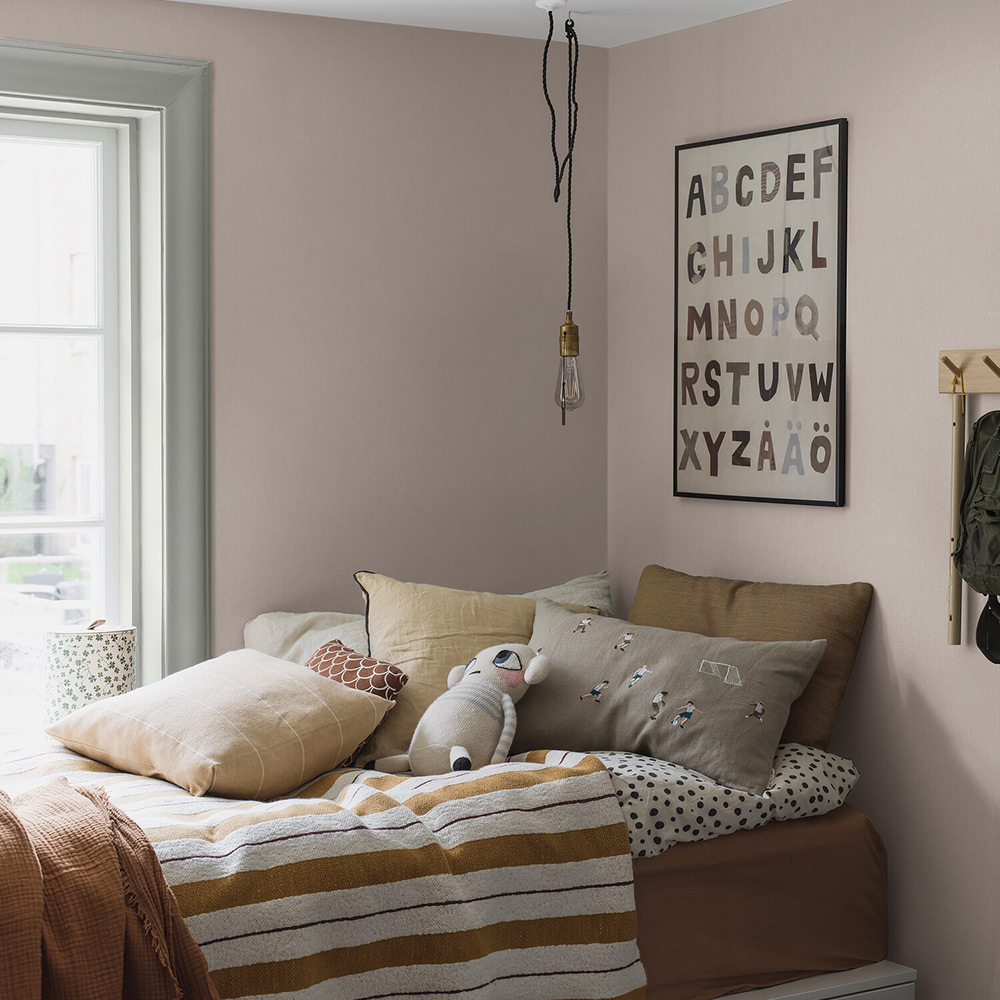 Tapet Boråstapeter Linen Soft Blush 4326 EasyUp, Enfärgad Rosa