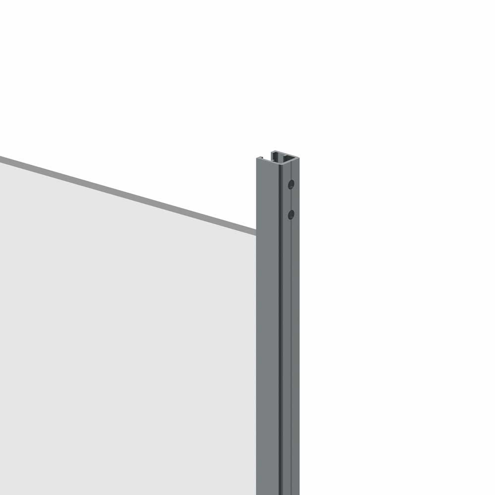 Glas Landskap Härdat 6 Mm Glasräcke Alu Antracit Cc 100 Cm