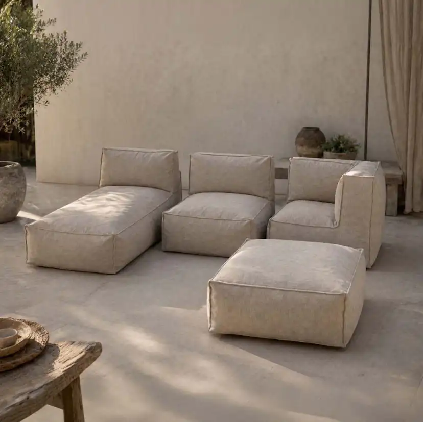 Sittpall Jabo Visby Olefin 95x95x35cm