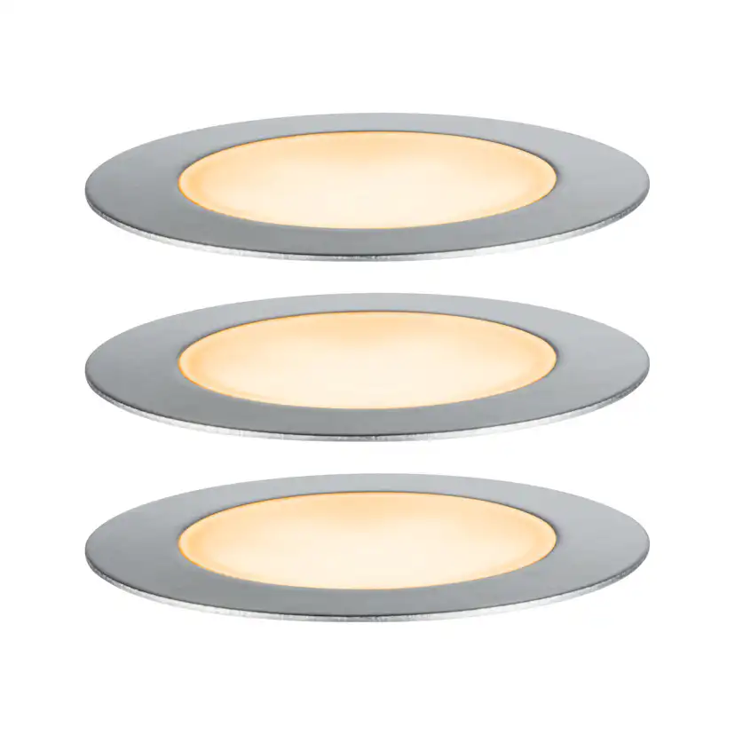 LED Infälld Markbelysning Paulmann Plug & Shine Floor Eco IP67 24V 3-pack med Kabel & Transformator