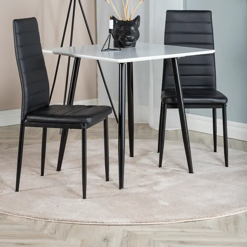 Matgrupp Venture Home Pobbie med 2 Sly Stolar Konstläder