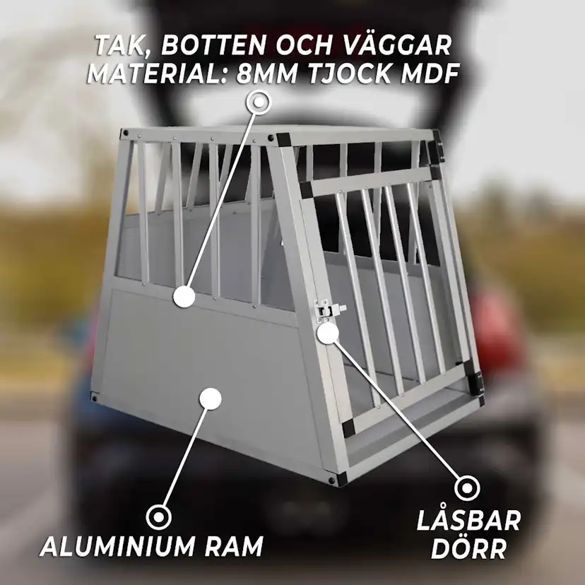Hundbur Trekker S 54x69x60 cm