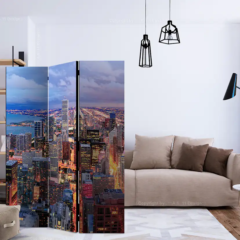 Rumsavdelare Arkiio Illuminated Chicago 135x172 cm