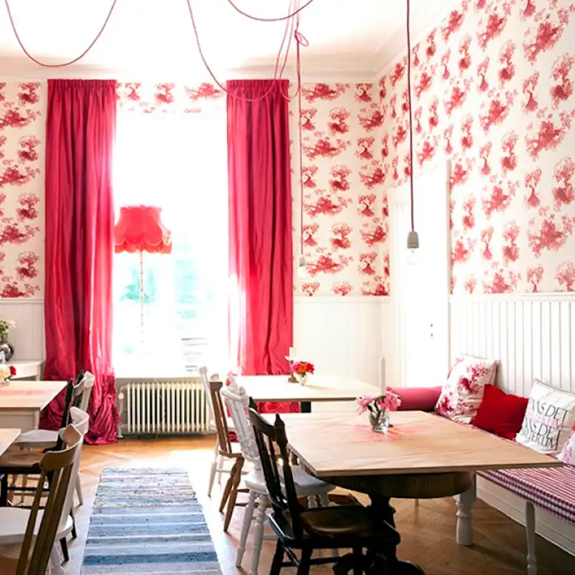 Tapet Mimou Toile Mesdames Fuchsia