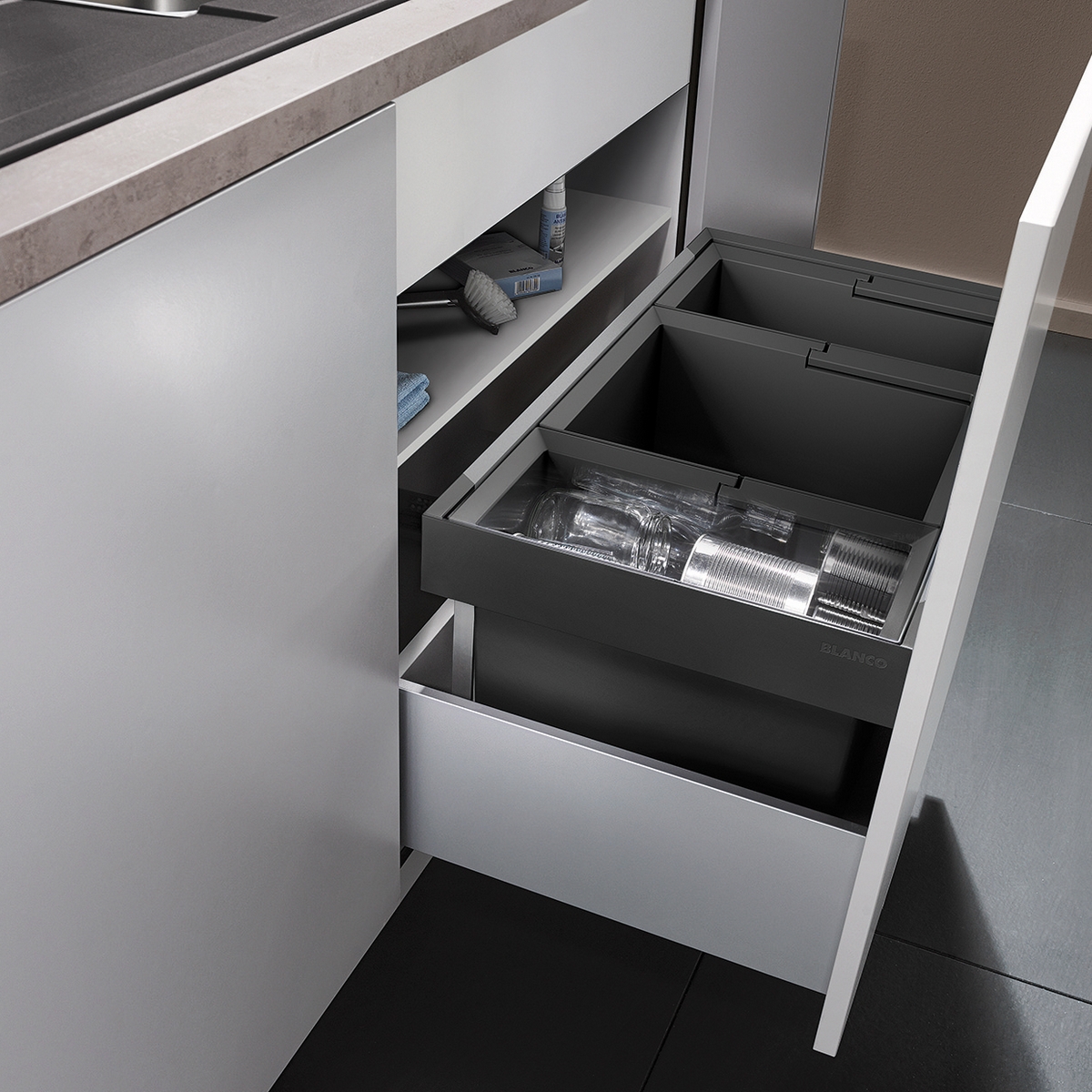 Källsorteringskärl Blanco Flexon II 80/3