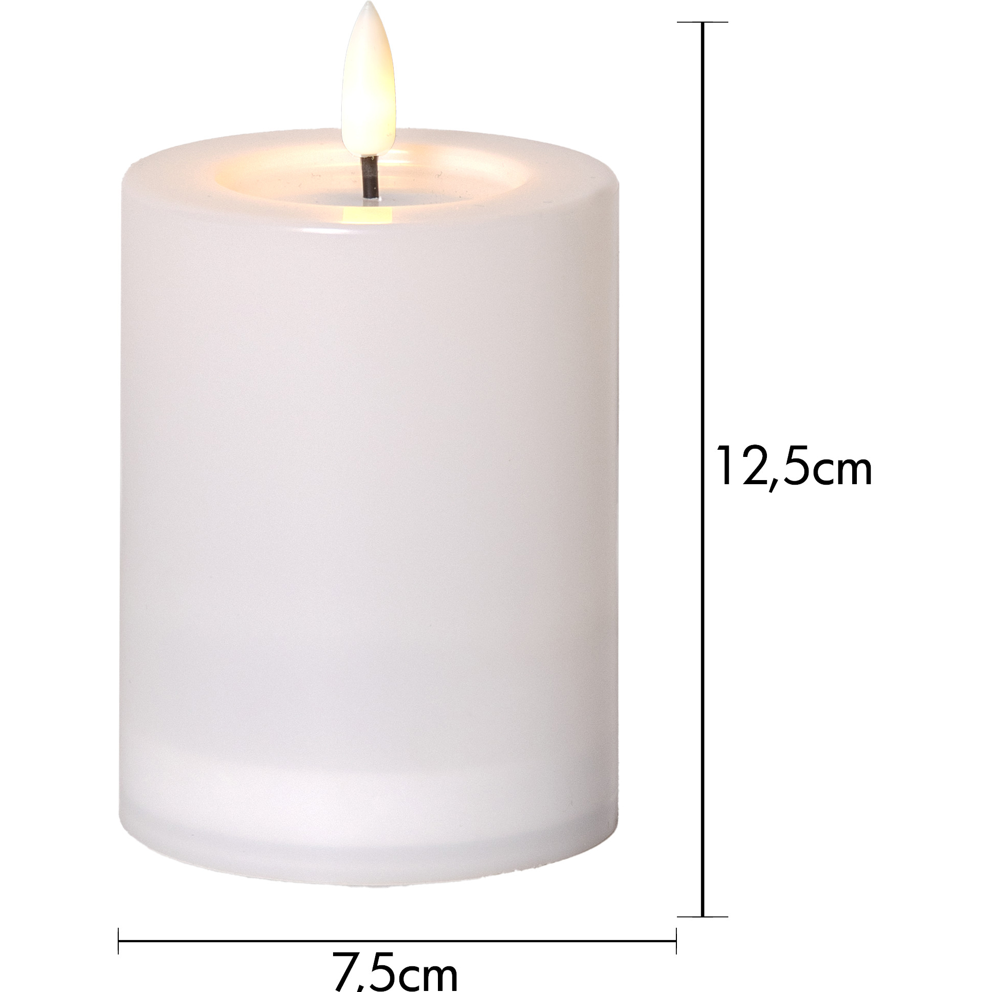 Solcellsljus Star Trading Flamme Saul LED-Blockljus Utomhus