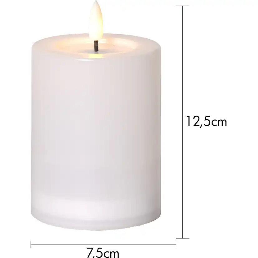 Solcellsljus Star Trading Flamme Saul LED-Blockljus Utomhus