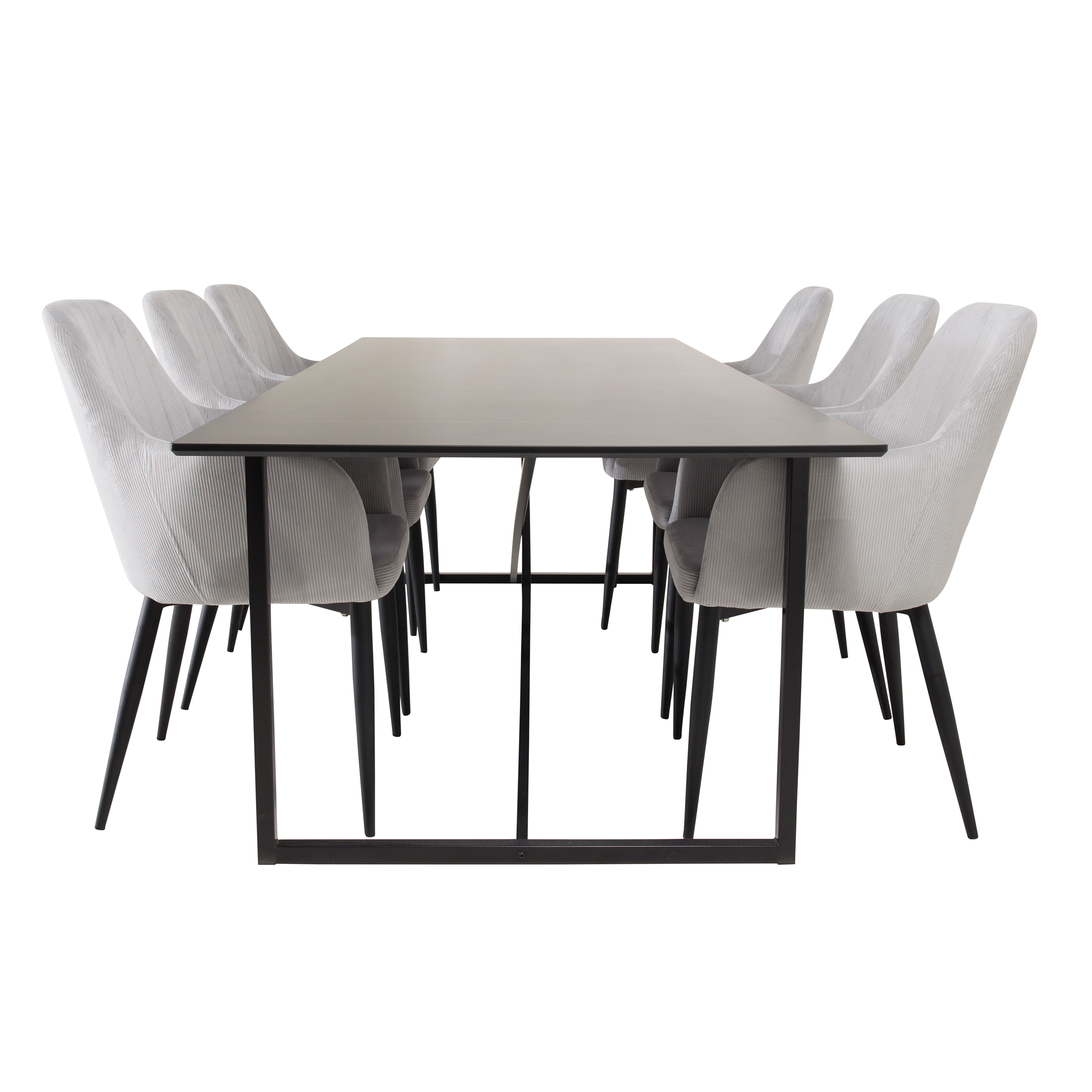 Matgrupp Venture Home Palaba med 6 Corina Stolar Svart