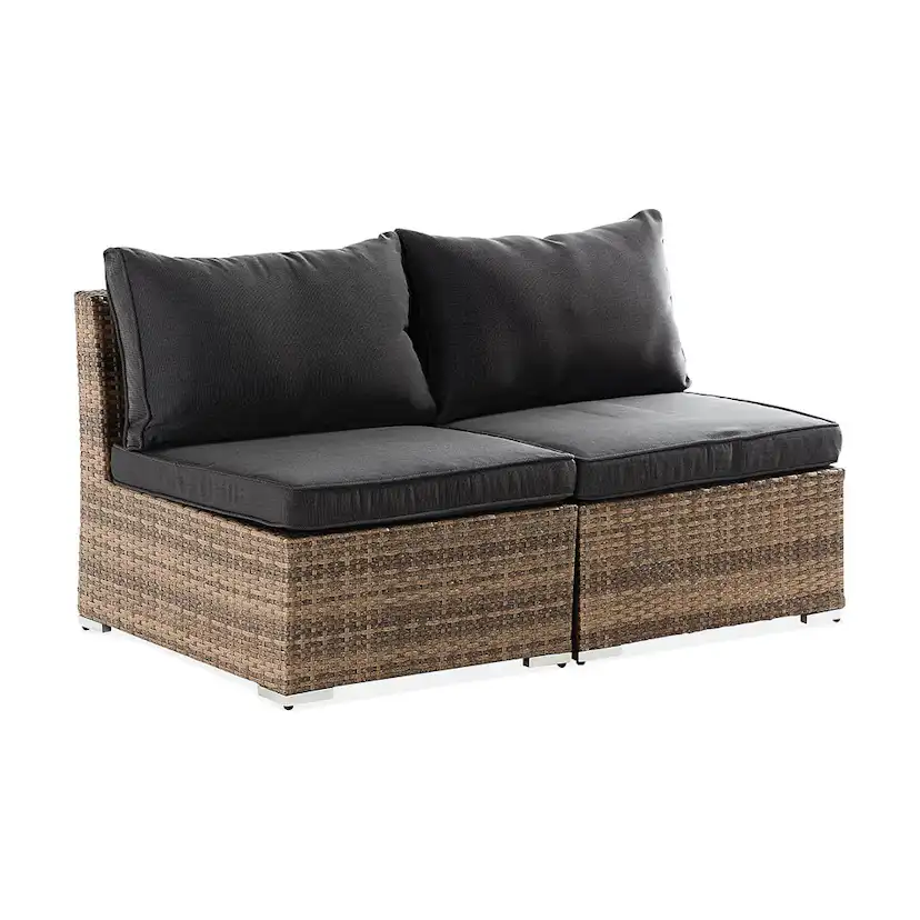 Wisconsin Loungesoffa utan Armstöd 2-sits Brun