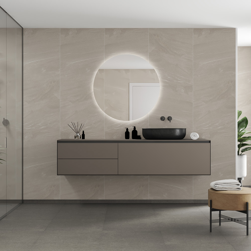 Våtrumsskiva Fibo 4008-M10 Beige Stone 10x620x2400 mm